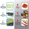 ADJUSTABLE 14-IN-1 - VEGETABLE CUTTER & SHREDDER
